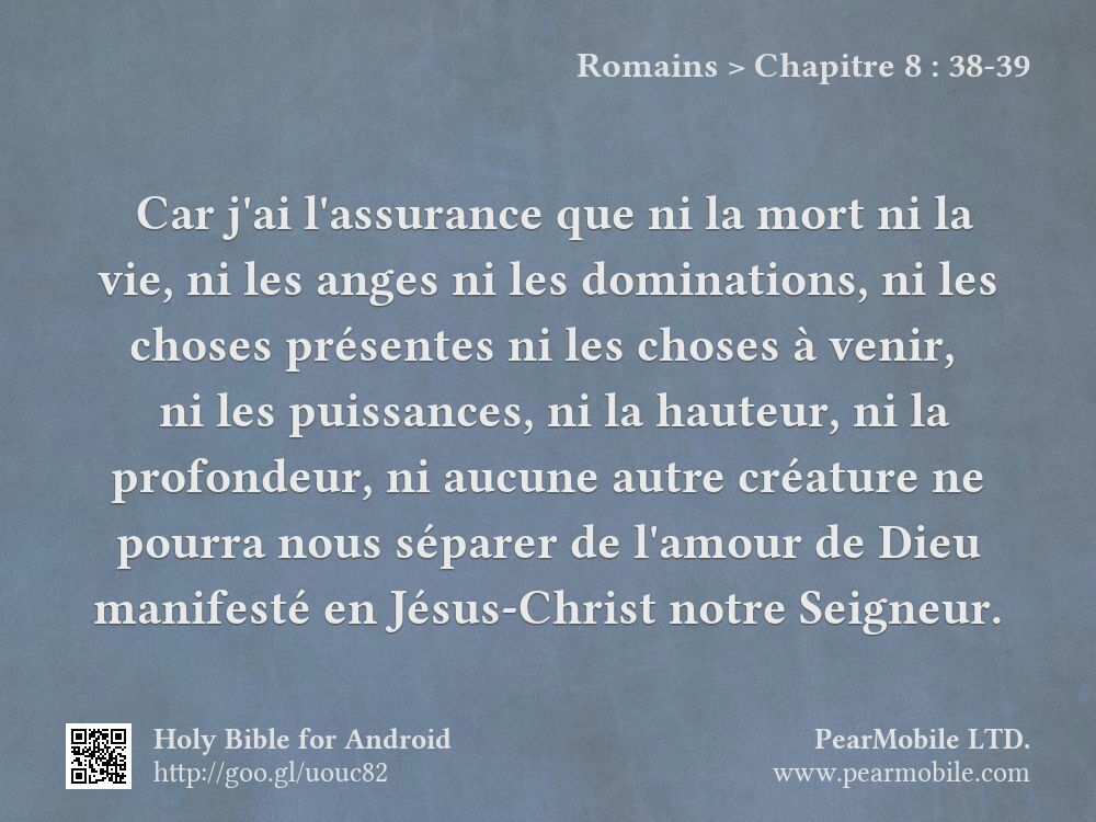 Romains, Chapitre 8:38-39
